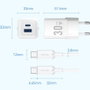 Vention Cargador de Pared GaN 30W con 2 Puertos USB y Cable USB-C